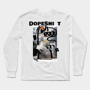 Dope shirt Abstract Saurus| Funny Saying Long Sleeve T-Shirt